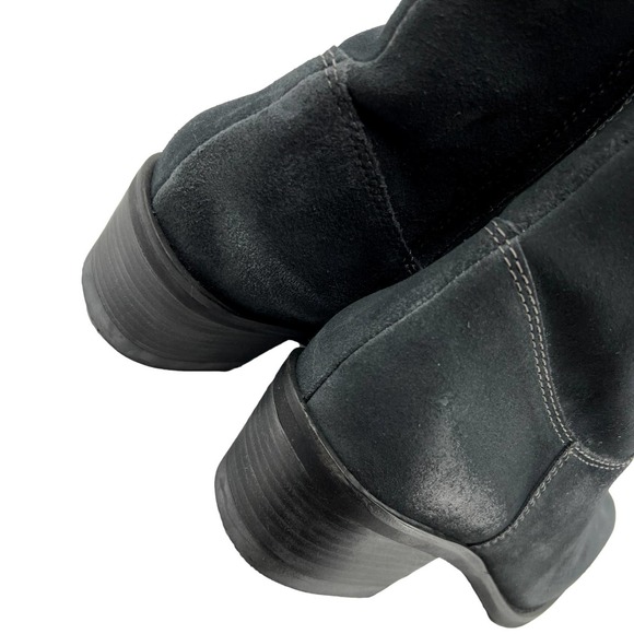 Matisse Gunslinger Blue Suede Block Heel Boots Size 7.5M EUC - Picture 5 of 15